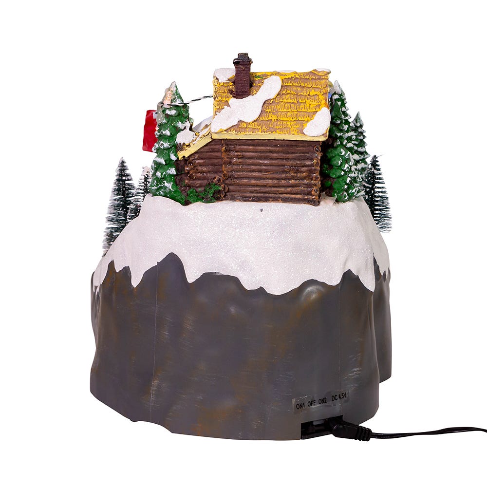 Kurt Adler Motion LED Christmas Skiing Village